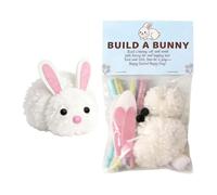 Easter Bunny Craft, DIY Plush Decoration Kit, DIY Bunny Plush Kit, Easy Build Your Own for Kids, Classroom Rewards and Party Favors, Fun Easter Activity for Boys Girls Kids Home Celebration