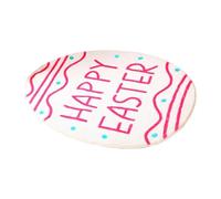 Easter Bunny Door Mat for Indoor Use - Cute Rabbit Shape Non-Slip Washable Welcome Wallpaper Tufted Rug for Bathroom Kitchen Living Room Bedroom Versatile Soft (B, One Size)