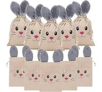 Easter Bunny Drawstring Bag, Bunny Goodie Pouch - Snack Packaging Bag,for s Classroom Spring Party Basket Stuffer Wedding Themed Events Chocolate Handicrafts Shops Office Clever treatment