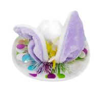 Easter Bunny Ear Hat - Cute Eàster Costume Hàt, Novelty Holiday Cowboy Cap | Colorful Rabbit Celebration Party Headpiece Apparel, Springtime Animal Dress Accessory