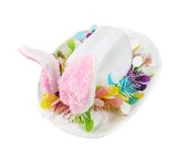 Easter Bunny Ear Hat - Cute Eàster Costume Hàt, Novelty Holiday Cowboy Cap | Colorful Rabbit Celebration Party Headpiece Apparel, Springtime Animal Dress Accessory