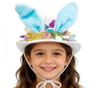 Easter Bunny Ear Hat, Cute Seasonal Western Headwear, Easter Bonnet Kit Hat for Boys Girls Kids Gift, Cowgirl Easters Hats for Egg Hunts Carnival Parties Celebrations Family Gatherings Costume