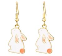 Easter Bunny Earrings, Kawaii Rabbit Drop Earring Sweet Cute Animal Dangle Earrings Happy Easter Earrings Perfect Jewelry Gift for Women Spring Holiday Party