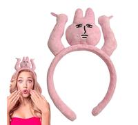 Easter Bunny Ears Headband - Bunny Ears Headband, Elastic Clip That Holds Hair | Cute Accessory for Shower, Spa, Makeup, Yoga and Cosplay