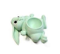 Easter Bunny Egg Cup Holder - Cute Rabbit for Boiled Eggs Breakfast Table Accent Novelty Souvenir Gift Idea Spring Decor Keepsake Accent Animal (Minty Bunny)