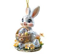 Easter Bunny Egg Dangling Ornament - Colorful Spring Easter Dangling Ornament | 2D Acrylic Wall Decorative Supplies, Spring Parties Dangle Decor For Home, Studio And Restaurant Accessories