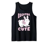 Easter Bunny Eggstra Design Spring Holiday Cute Tank Top