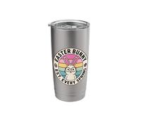 Easter Bunny Est Every Spring Retro Pastel Stainless Steel Insulated Tumbler