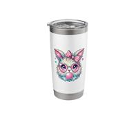 Easter Bunny Face Coquette Bow Aesthetic Happy Easter Day Stainless Steel Insulated Tumbler