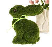 Easter Bunny Figurine - Simulated Garden Animal Foam Flocked Rabbit Colorful Outdoor Decoration Spring Party Supplies Funny Mini Statue | Decorative Object House Patio Balcony Lawn