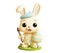Easter Bunny Figurines - Easter Decoration | Cute Bunny Figurine | Bookcase, Windowsill, Showcase, Makeup Table, Bedside, Study, Living Room, Home Office
