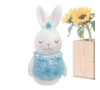 Easter Bunny Figurines - Mini Resin Statues, Cute Animal Resin Ornament, Spring Bunny Decor | Indoor Home Living Room Bedroom Bookshelf Office Table Entryway Party Festival Collectors