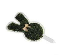 Easter Bunny Flat Flowerpot Ground Insertion for Spring | Garden Outdoor Decoration | for whimsical Rabbit Stake for Lawn Yard Patio Decor | For Durable Plastic Seasonal Ornament