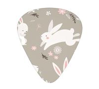 Easter Bunny Floral Guitar Paddle 12 Pack Guitar Picker Suitable For Bass Guitar Electric Guitar Soundtrack Guitar Yukrili