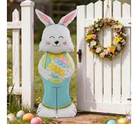 Easter Bunny Foil Balloons 59 Inch - Self-supporting Standing Rabbit Balloon With Base | Giant Bunny For Easter Decorations, Party Supplies, Home Garden Yard Festive Atmosphere Decor