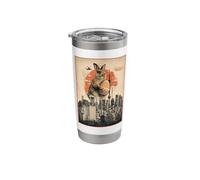 Easter Bunny Funny Japanese Kaiju Egg Hunt Joke Stainless Steel Insulated Tumbler