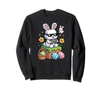 Easter Bunny Gaming With Eggs All Day Sweatshirt