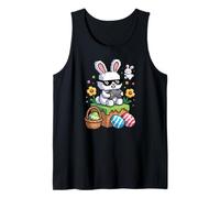 Easter Bunny Gaming with Eggs All Day Tank Top