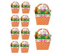 Easter Bunny Gift Boxes - Set of Empty Containers For, Cute Printed Candy Holder, Easy to Assemble Gift Box, Reusable Celebration Decorations | A