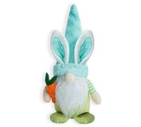Easter Bunny Gnome Outdoor Decor Featuring a Faceless Old Man Doll for Spring and Seasonal Celebration Settings (Blue)