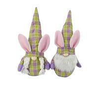 Easter Bunny Gnomes Decorations, Easter Gonk Plush Ornaments,Handmade Lucky Carrot Eggs Gonks Gnome Figurine Decorative Home Table,Cute Rabbite Dwarf For Dining Living Room Bedroom Decor