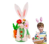 Easter Bunny Gnomes - Easter Figures for Centerpiece, Gnomes Bunny Spring Stuffed Animals | For Shelf Dining Room Living Room Bedroom New Year Holidays Family and Friends