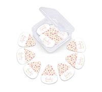 Easter Bunny Guitar Picks 12 Pack Universal ABS Guitar Picks,Continuous Cute Rabbit Pattern Small Trees Flowers,for Acoustic and Electric Guitar,Dark Seafoam