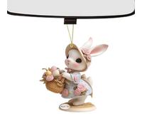 Easter Bunny Hanging Decoration, Cute 2D Flat Spring Bunny Hanging Plaques for Home Decoration, Backpack Pendant, 8 cm Accessories for Spring Festival, for Wall, Window and Door