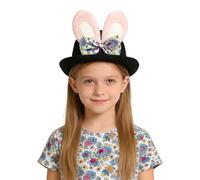 Easter Bunny Hat, Easter Bunny Ears Top Hat, Top Hat With Ears, Bunny Ear Rabbit Hat, Festive Rabbit Costume Hats For Kids, Women, Men