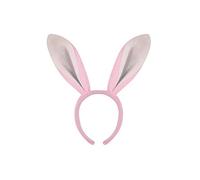 Easter Bunny Headband Ears (ONE SIZE FITS MOST) Cute Bunnies (1x head band) (Pink)