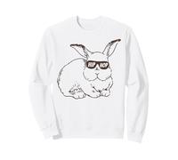 Easter Bunny Hip Hop Sunglasses Funny and Cute Rabbit Sweatshirt