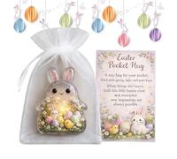 Easter Bunny Hug,2D Acrylic Motivational Souvenir | Holiday Inspirational Card | for Kids Teens Students Colleagues Employees Graduates Home Travel Waiting Rooms Studying Business