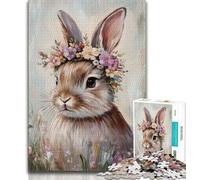 Easter Bunny Jigsaw Puzzles for Adults 1000,Challenging To Complete But Fun And Humorous Unique Home Decor And Gifts (38x26cm)