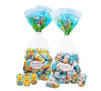 Easter Bunny & Little Chick Chocolate Bulk Buy - Pack of 2 x 225g Individually Foil Wrapped Milk Chocolate & Hazelnut Easter Sweets Sharing Bags for Egg Hunt, Easter Gifts or Chocolate Hampers