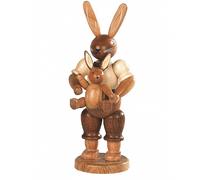 Easter bunny, male, father with little child, height 11 cm / 4 inch, original...