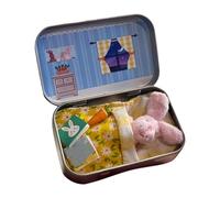 Easter Bunny Mini Plush Toy, Little Pocket Bunny Hug Easter Gifts in Box, Cute Rabbit Plush Toy in Tin Box, DIY Pet Rabbit Adoption, Easter Basket Stuffer for Children (Pink)
