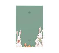 Easter Bunny Modern Single-Gang Switch Wall Plate â€“ Premium Pc Material Decorative Cover with Full-Panel Printed Design, Easy Installation for Residential & Commercial Use