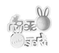 Easter Bunny Mold For Resin, Easter Rabbit Mold, Cute Animal Head Shape Molds, Silicone Letter Molds For Easter, Cute Easter Bunny Mold For Resin Crafting And Resin Art Projects For The Holiday Season