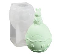 Easter Bunny Mold - Funny Easy Release Reusable | Easter Egg Molds Silicone Shapes | for Candle Soap Making Wax Plaster Epoxy Resin Home Decor Family Beginner