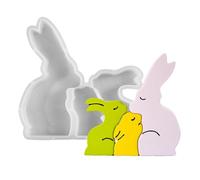 Easter Bunny Mold - Silicone Casting Tool - Festive Plaster Molds,for Party Planners Art Teachers Holiday Enthusiasts Home Crafting Workshops Valentine's Day