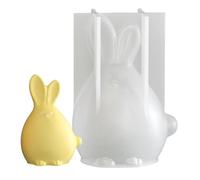 Easter Bunny Mold Silicone - Geometric For Scented Candle, Resin Plaster, Festive Decorative Item | Multipurpose Mould Make Table Decorations, Figurines Accessories Season,