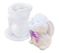 Easter Bunny Mould 3D Decoration Silicone Easter Candle Mould Thanksgiving Office Home Room Desk School Decoration