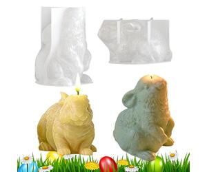 Easter Bunny Mould Materials for the Creation of Easter Shaped | Chalk Mold For Plaster Decorations Soap Home Party Family DIY And Craft Lovers