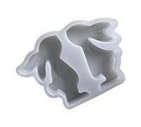 Easter Bunny Mould - Rabbit Shaped Silicone Moulds for The, Pair of Rabbit Resin Candle Moulds | Silicone Mould for Resin Casting Easter Bunnies, Candle Making Accessories, Plaster Moulds for Table