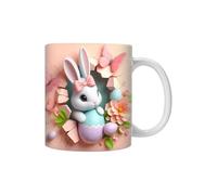 Easter Bunny Mug - 12oz Ceramic Spring Glasses, Cute Themed Coffee Cup, Novelty Tea Cup Leak-Proof Tea Cup, Funny Holiday Home Decor, Gift Idea