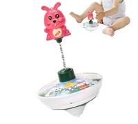 Easter Bunny Musical Toy - ABS Electric Interactive Spin, Cute Funny Educational Learning Lights Music Rotating Play | Perfect for Boys Girls Home School Travel Camping Birthday Holiday Party Fun Play