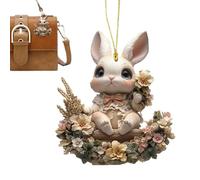 Easter Bunny Ornaments, Rabbit Decoration, Cute Flat Acrylic, Easter Bunny Decorations, Door Porch Ornament, Craftsmanship, Decorative Rear View Mirror, Magic for Door, Wall Window