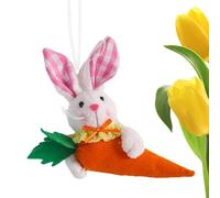 Easter Bunny Ornaments, Rabbit Pendulum Pendulum Pendulum - Bunny Holding a Carrot Plush Doll, 14 cm / 5.5 Inch Rustic Backpack, Decoration