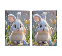 Easter Bunny Passport Holder Passport Wallet PU Leather Passports Protective Cover Slim Travel Accessories