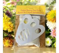 Easter Bunny Paw Print Stencil and Scentes Carpet Sprinkles Set (Spring Awakening)